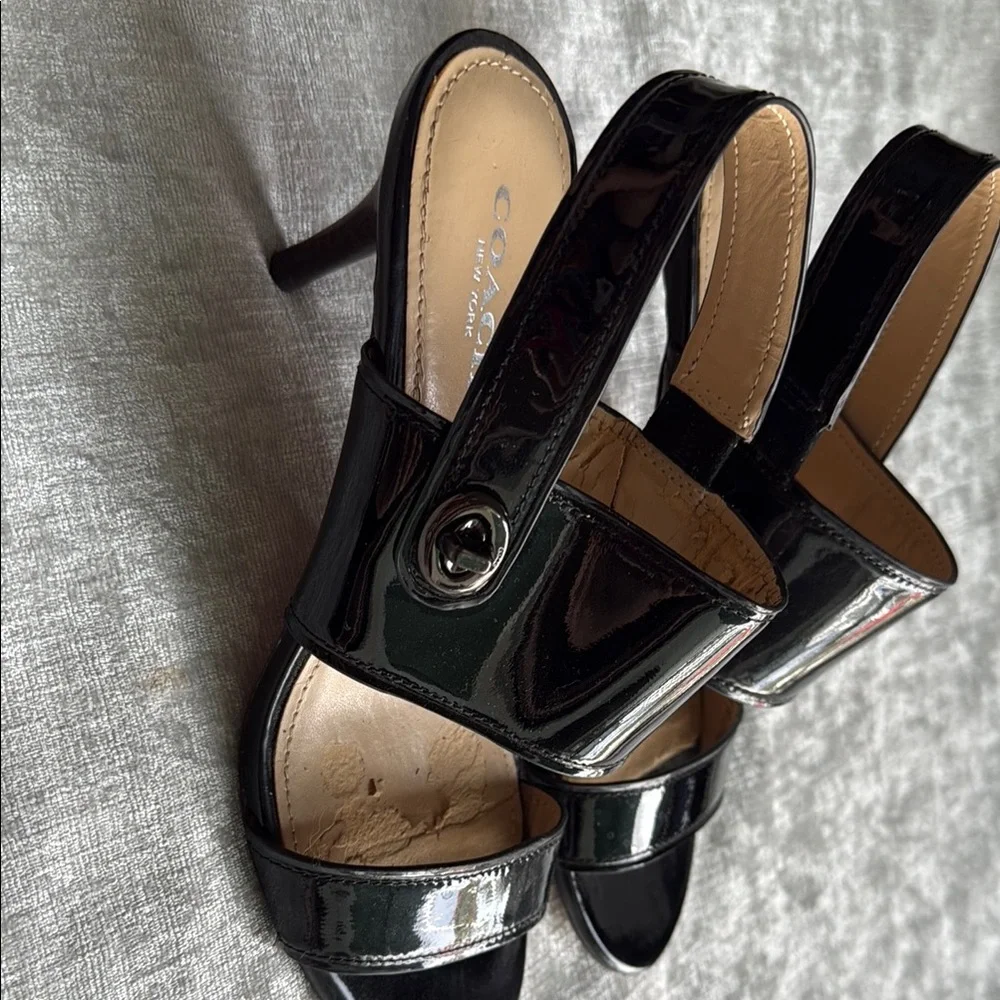 Coach Black Stiletto Heels with Pointed Toe (6.5)